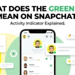 what does the green dot mean on snapchat