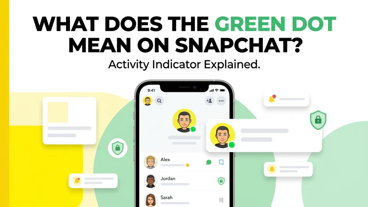 what does the green dot mean on snapchat