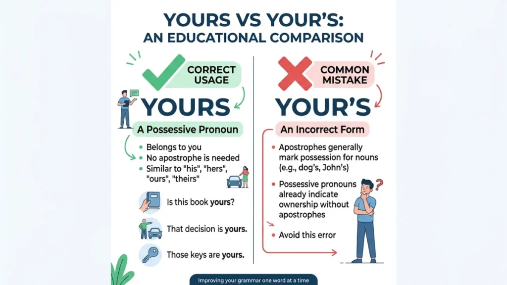 your's or yours
